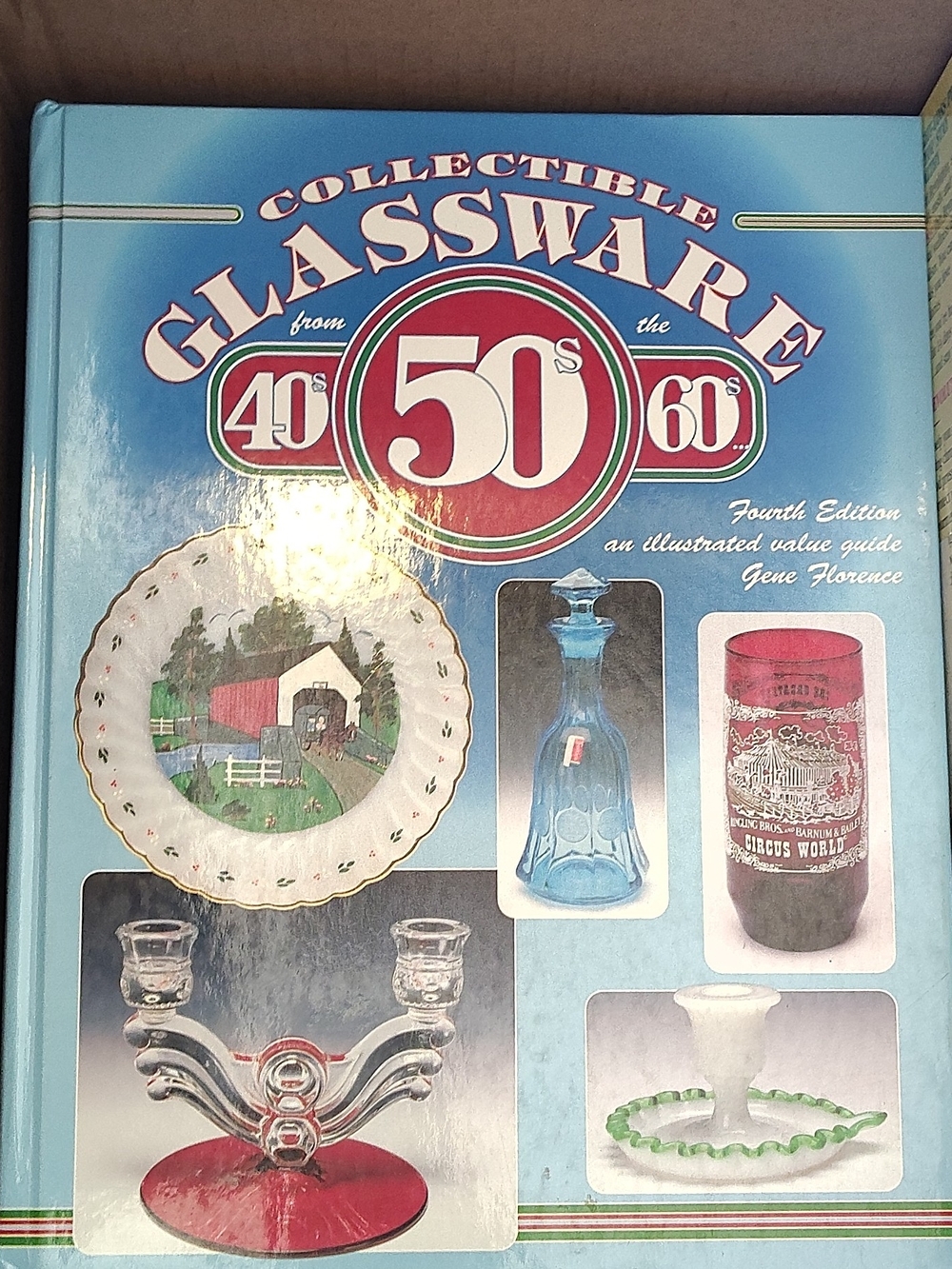 Collectible Glassware 50s-60s Blue Hardcover Guide - Unbranded